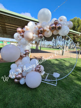 Load image into Gallery viewer, Mr &amp; Mrs Neon Sign for Hire - only available when hiring a backdrop and ordering a balloon garland by UpUpNAwayBalloons
