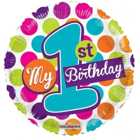 My 1st Birthday 45cm Foil Balloon - UpUpNAwayBalloons