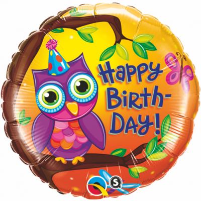 Owl Happy Birthday - UpUpNAwayBalloons