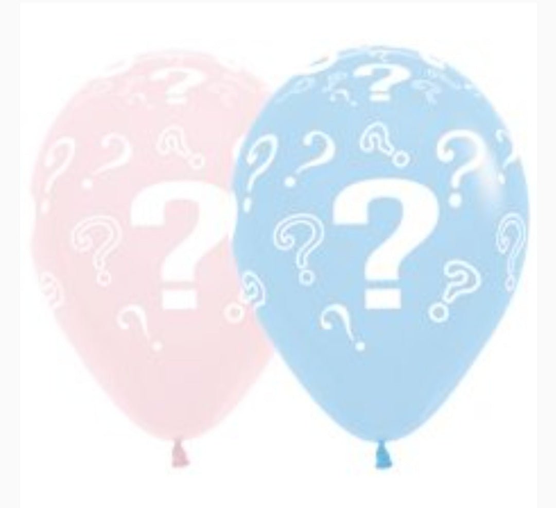 Pastel ? Gender Announcement 5 Balloon Bouquet by UpUpNAwayBalloons