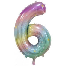 Load image into Gallery viewer, Pastel Rainbow Numbers by UpUpNAwayBalloons
