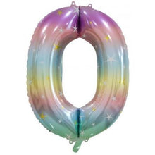 Load image into Gallery viewer, Pastel Rainbow Numbers by UpUpNAwayBalloons
