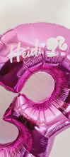 Load image into Gallery viewer, Personalised Balloon Numbers &amp; foil [Single Digit] Bouquet - UpUpNAwayBalloons
