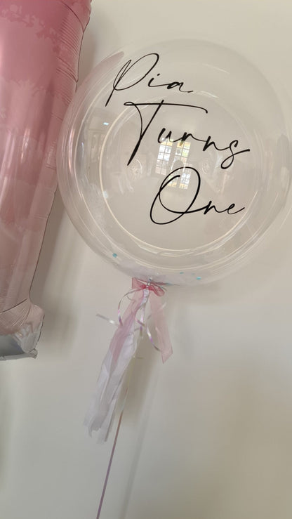 Personalised Bubble Balloons by UpUpNAwayBalloons
