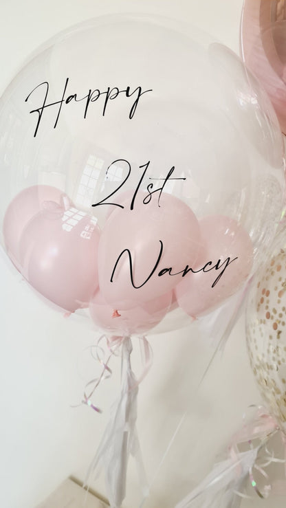 Personalised Bubble Balloons by UpUpNAwayBalloons