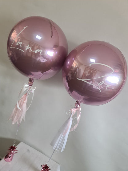 Personalised Orbz by UpUpNAwayBalloons