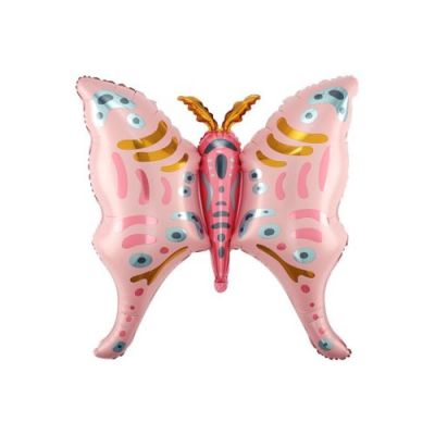 Pink Boho Butterfly Supershape Balloon - UpUpNAwayBalloons