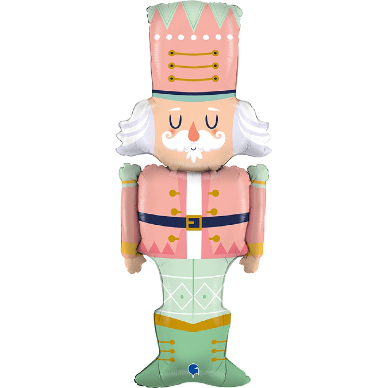 Pink Nutcracker Santa Sack Balloon - UpUpNAwayBalloons