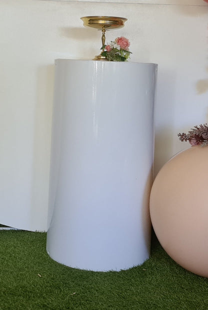 Plinths / Cake Tables for Hire (7 choices) (not available to hire without a backdrop and organic garlands) by UpUpNAwayBalloons