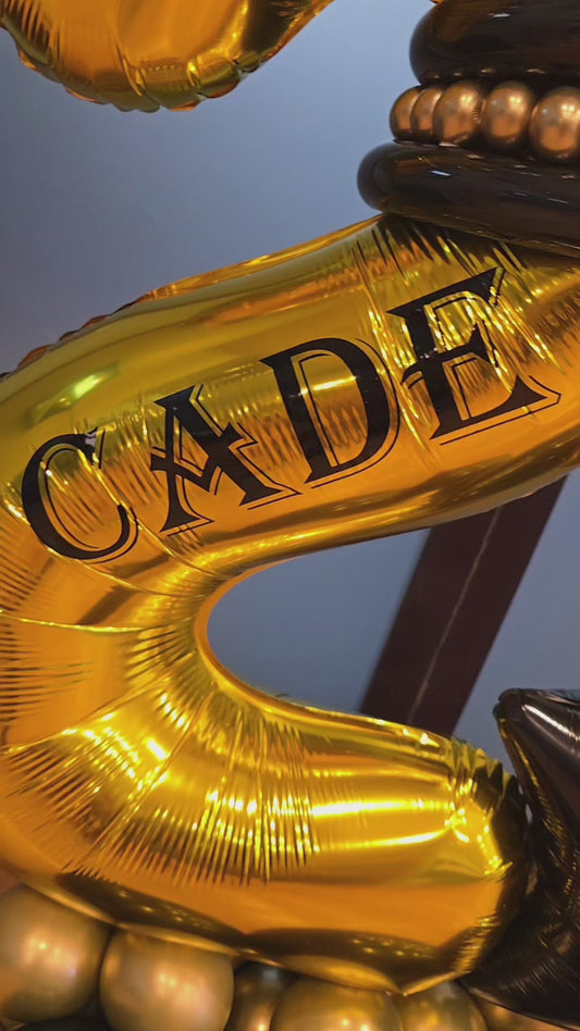 Balloon Marquee Stacks - Personalised [Double Digit]