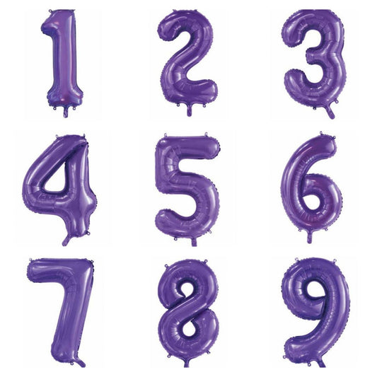 Purple Numbers - UpUpNAwayBalloons