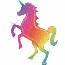 Rainbow Holographic Unicorn - UpUpNAwayBalloons
