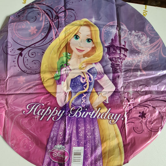Rapunzel Happy Birthday 45cm Foil Balloon by UpUpNAwayBalloons