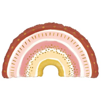 Retro Rainbow Supershape - UpUpNAwayBalloons