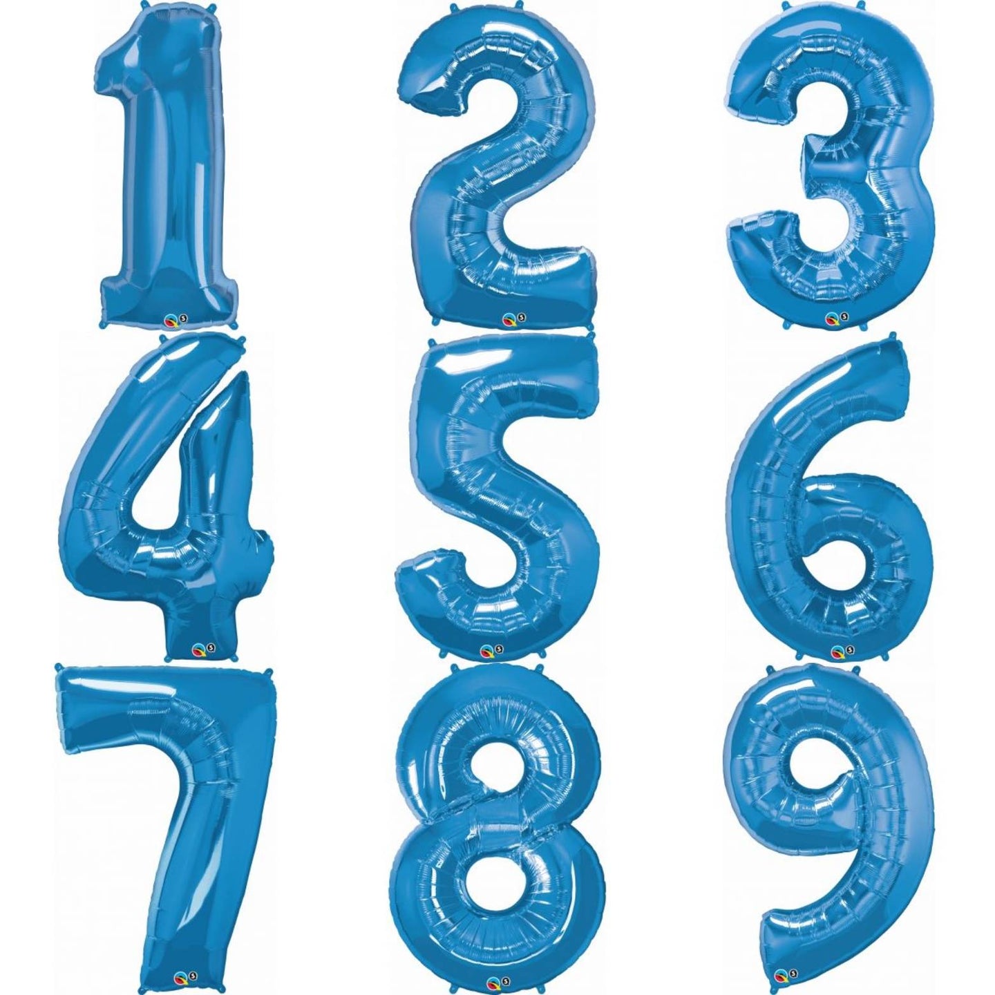 Royal Blue Numbers by UpUpNAwayBalloons