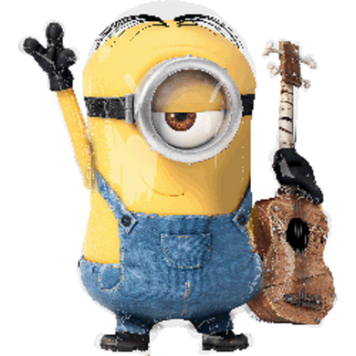 Minion Guitar - UpUpNAwayBalloons