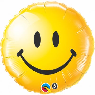 Smiley Emoji Face 45cm Foil Balloon - UpUpNAwayBalloons