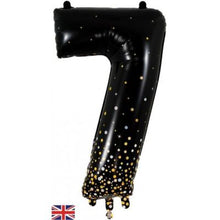 Load image into Gallery viewer, Sparkling Fizz Black &amp; Gold Dots - UpUpNAwayBalloons
