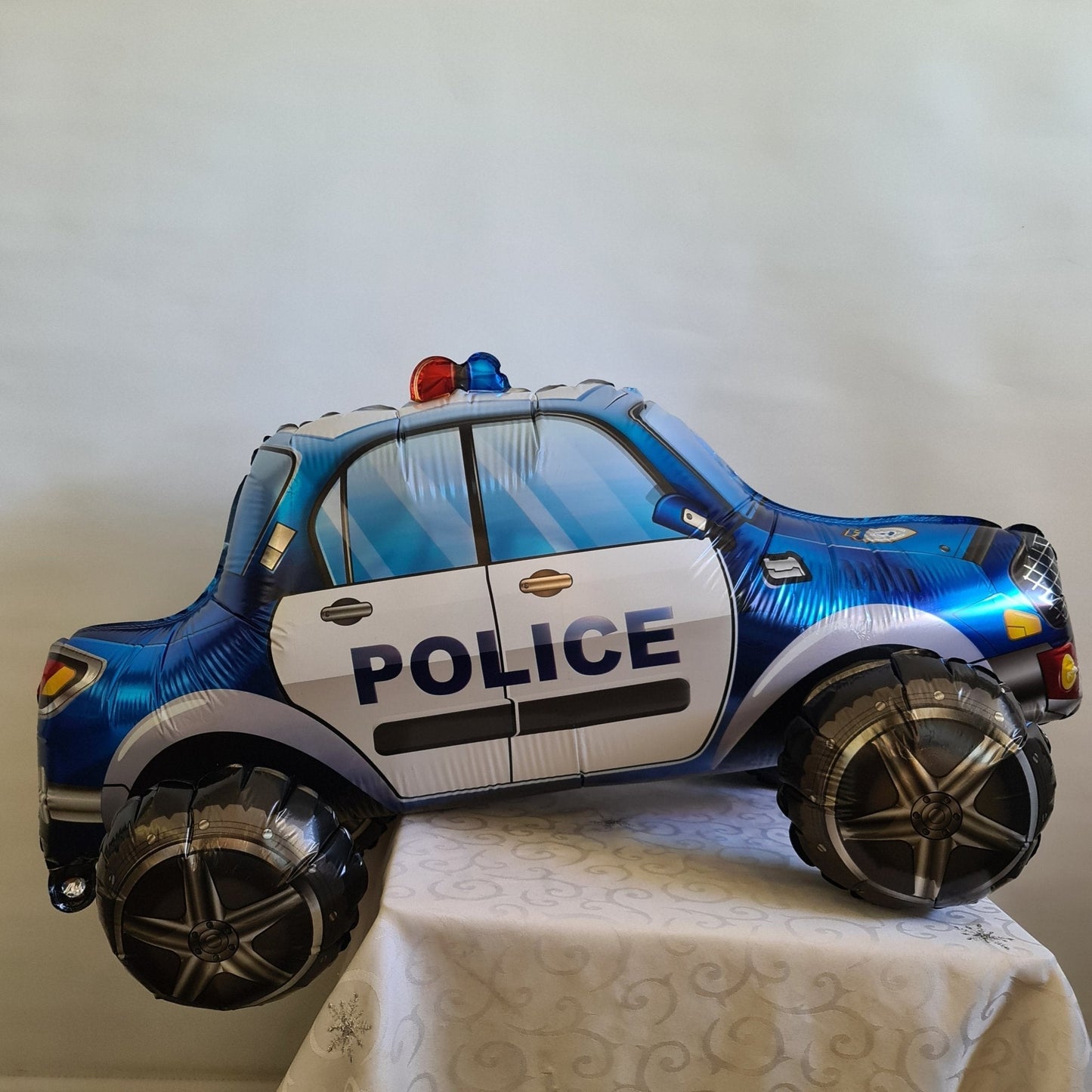 Standing Police Car by UpUpNAwayBalloons