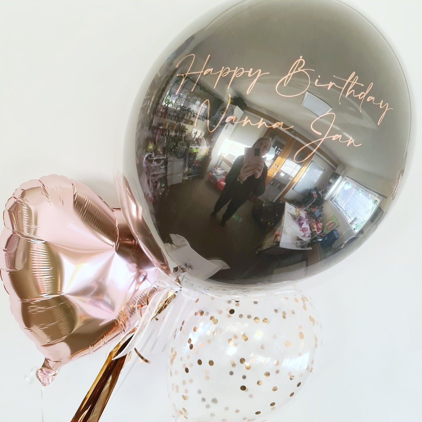 Stunning Personalised Bouquet by UpUpNAwayBalloons