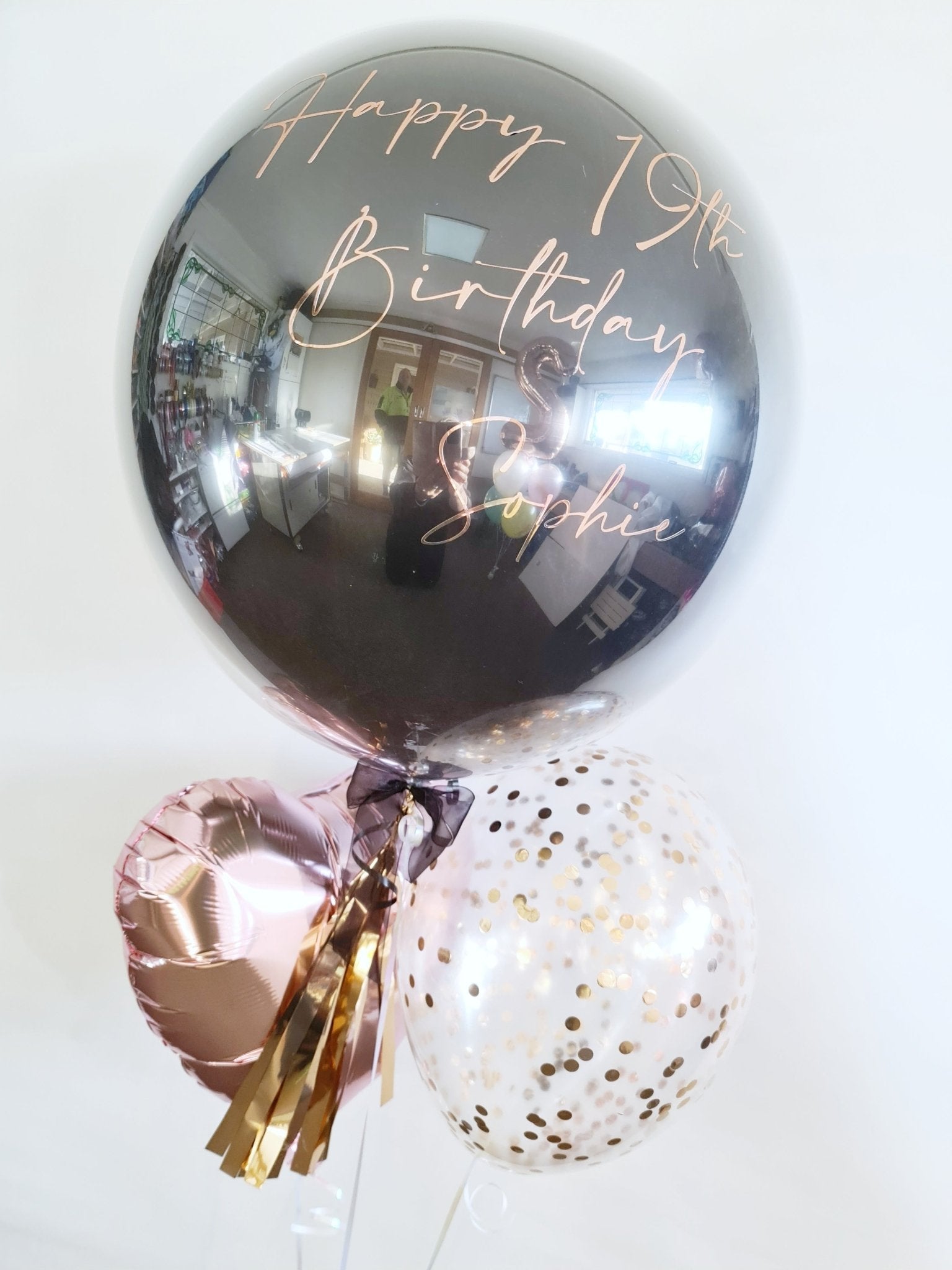 Stunning Personalised Bouquet by UpUpNAwayBalloons