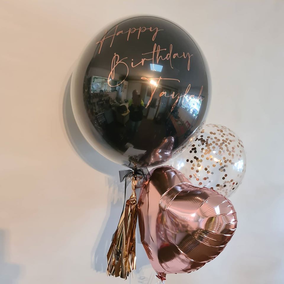 Stunning Personalised Bouquet by UpUpNAwayBalloons