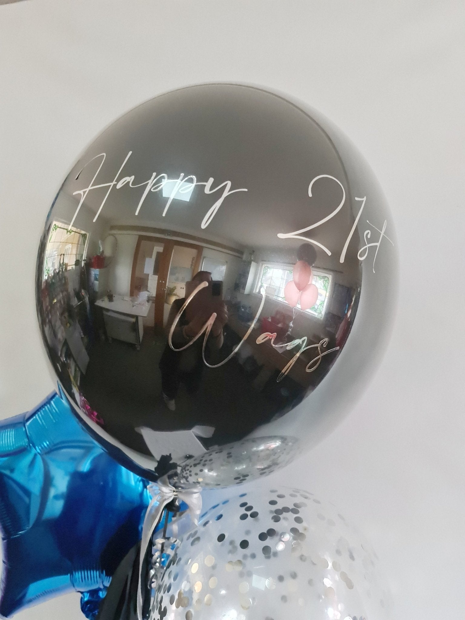 Stunning Personalised Bouquet by UpUpNAwayBalloons