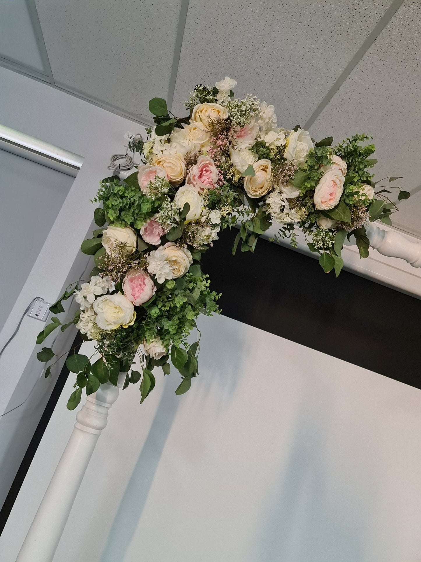 Wedding Arbour Flowers for Hire (Not available without hire of an Arbour with us) - UpUpNAwayBalloons