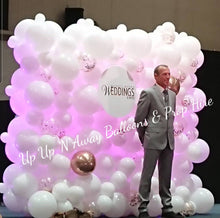 Load image into Gallery viewer, Wedding Balloon Wall by UpUpNAwayBalloons
