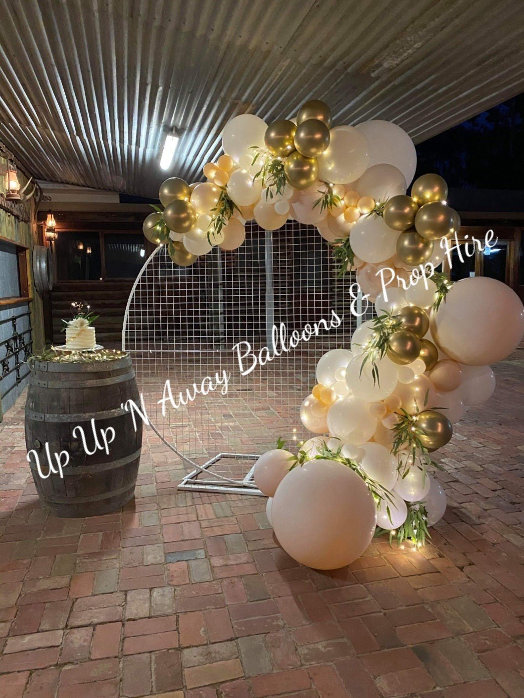 Wedding Organic Balloon Garlands (click on photo to find out more information) by UpUpNAwayBalloons