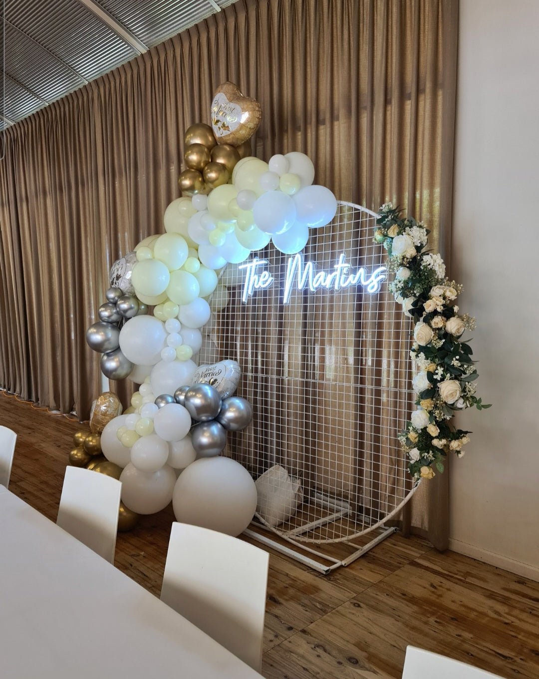 Wedding Organic Balloon Garlands (click on photo to find out more information) by UpUpNAwayBalloons