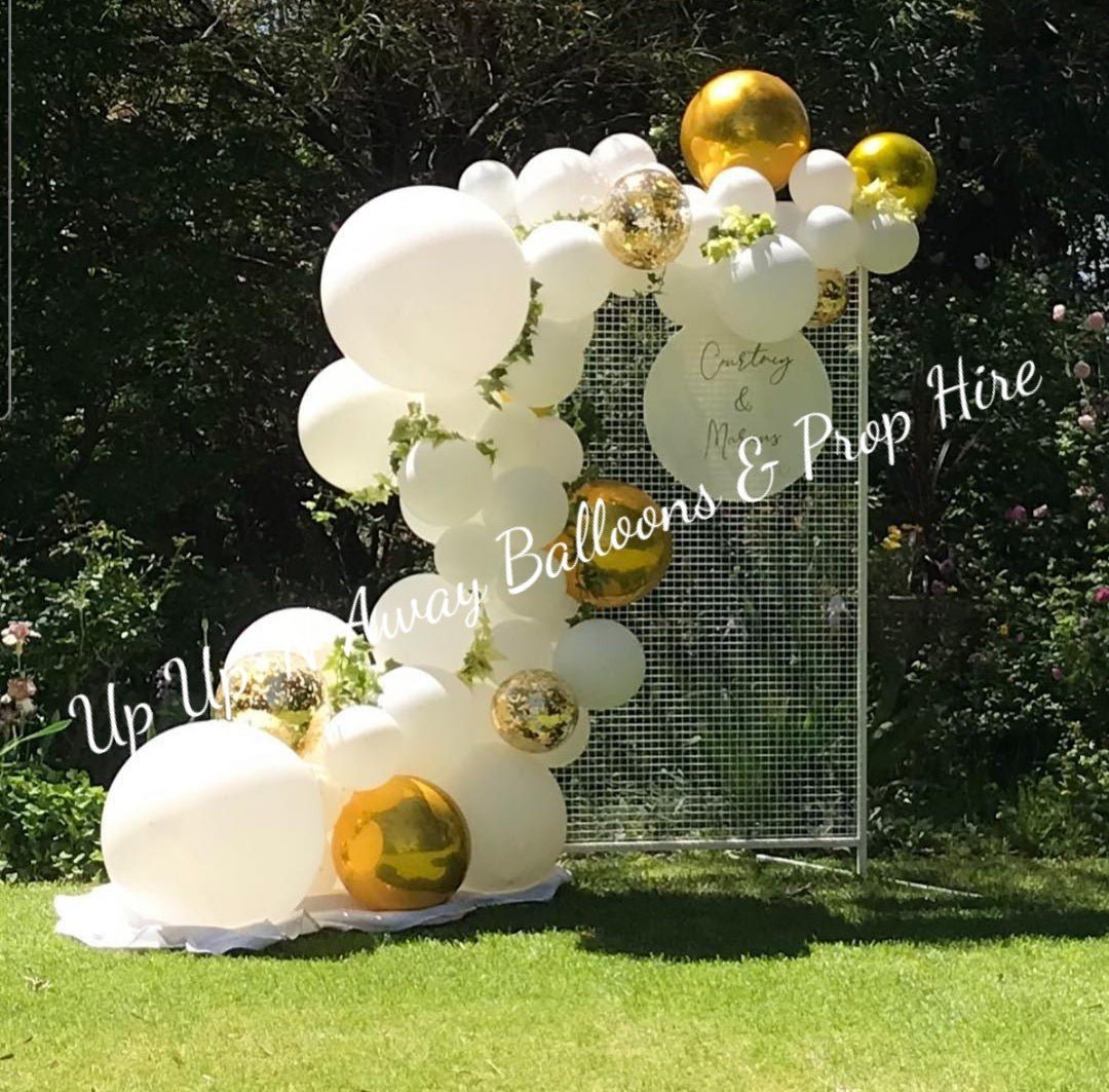 Wedding Organic Balloon Garlands (click on photo to find out more information) by UpUpNAwayBalloons