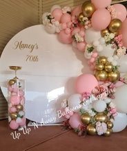 Load image into Gallery viewer, White Acrylic Gloss Backdrop for Hire - Only available when ordering Balloon Garlands also by UpUpNAwayBalloons
