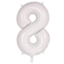 Load image into Gallery viewer, White Numbers - UpUpNAwayBalloons
