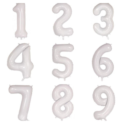 White Numbers - UpUpNAwayBalloons