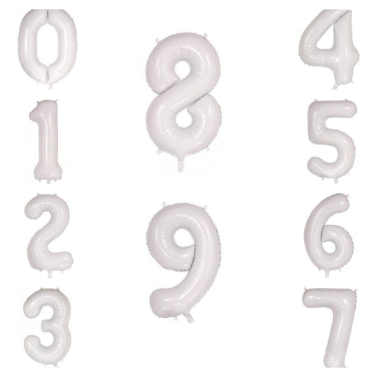 White Numbers - UpUpNAwayBalloons