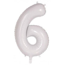 Load image into Gallery viewer, White Numbers - UpUpNAwayBalloons
