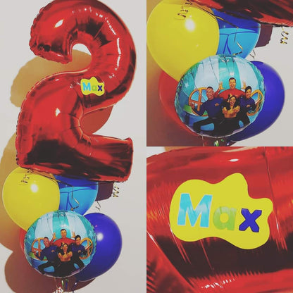 Wiggles Number Bouquet by UpUpNAwayBalloons