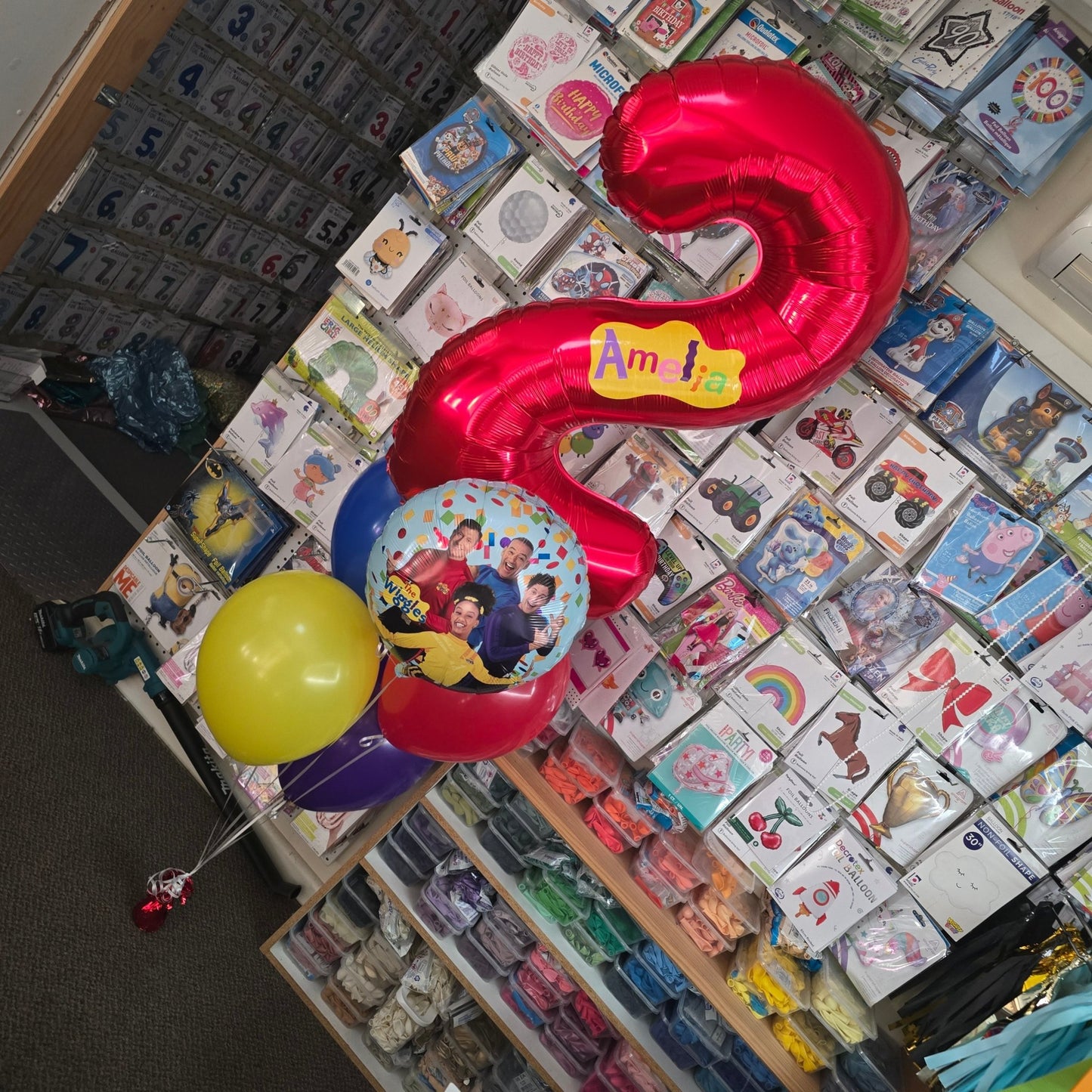 Wiggles Number Bouquet - UpUpNAwayBalloons