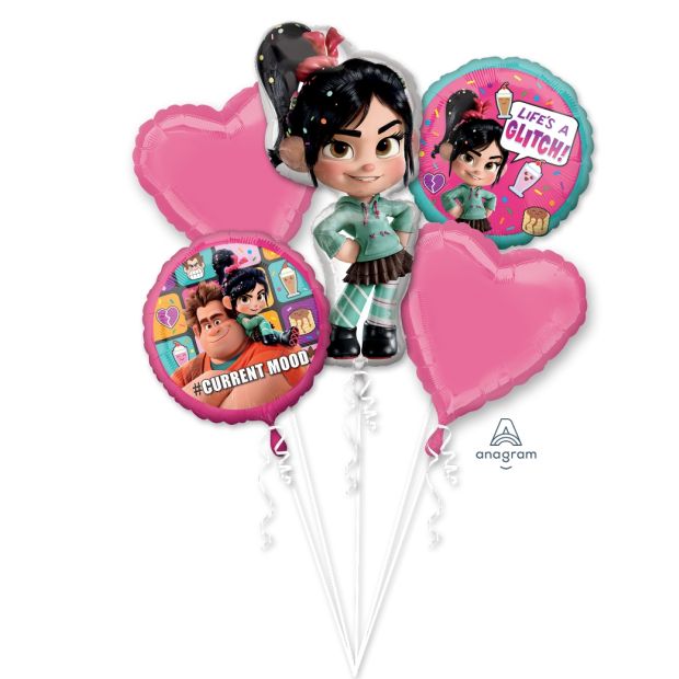 Wreck it Ralph Birthday Helium Balloon Bouquet by UpUpNAwayBalloons