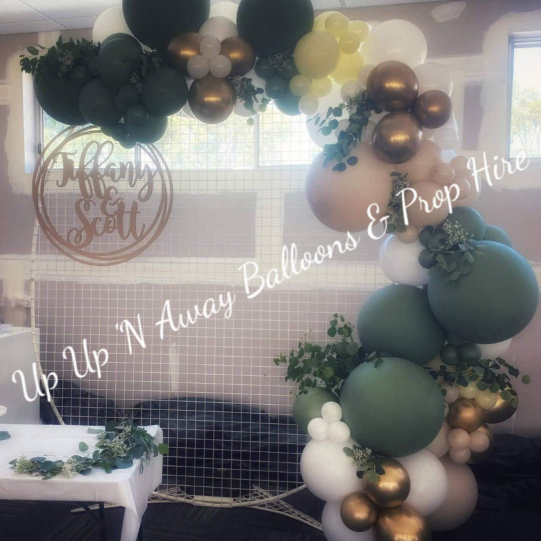 Year 2015 to 2020 Organic Balloon Garlands (click on photo to view) by UpUpNAwayBalloons