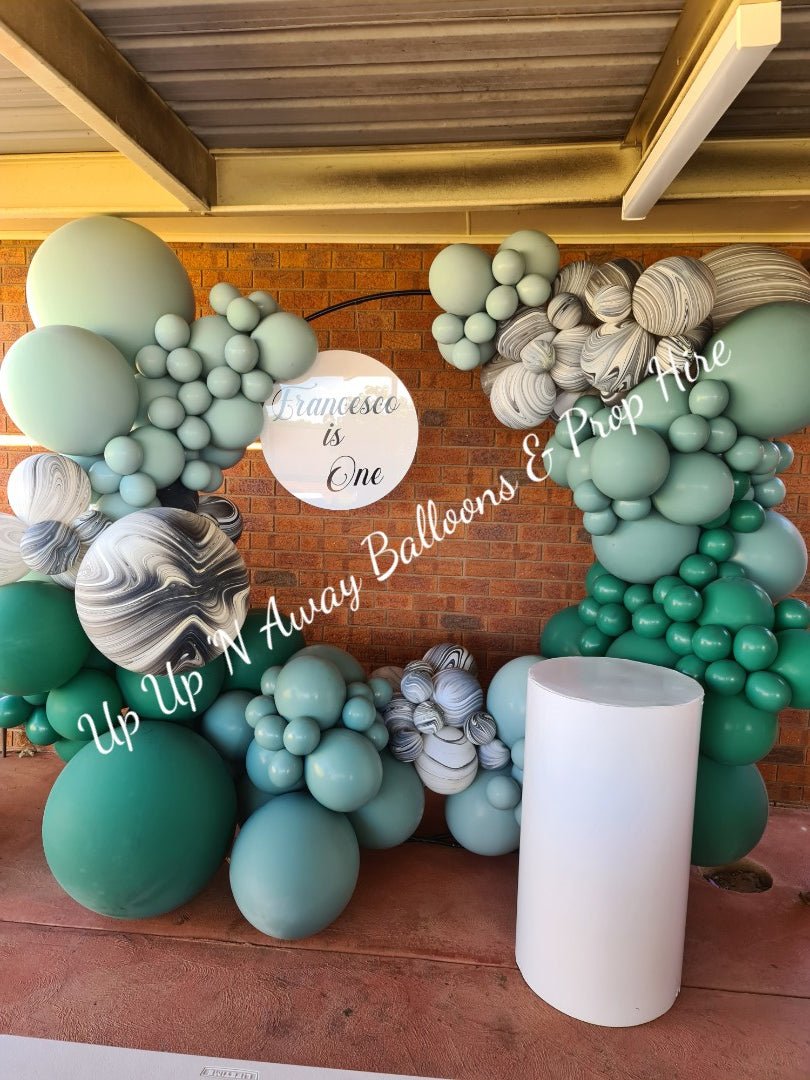 Year 2015 to 2020 Organic Balloon Garlands (click on photo to view) by UpUpNAwayBalloons