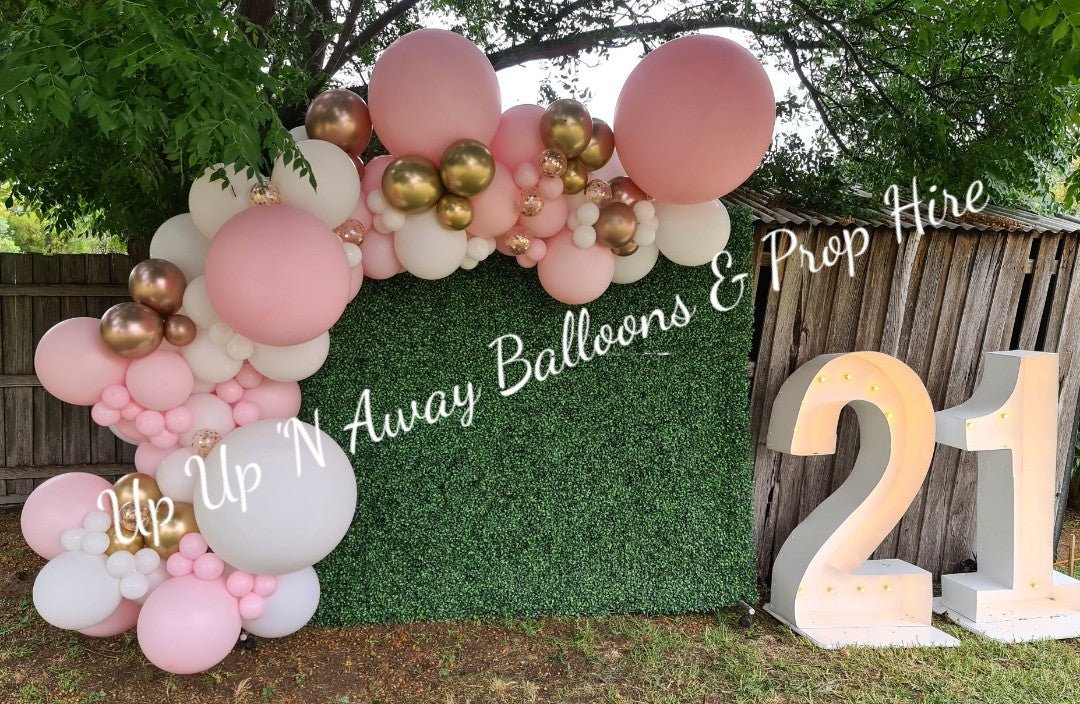 Year 2015 to 2020 Organic Balloon Garlands (click on photo to view) - UpUpNAwayBalloons