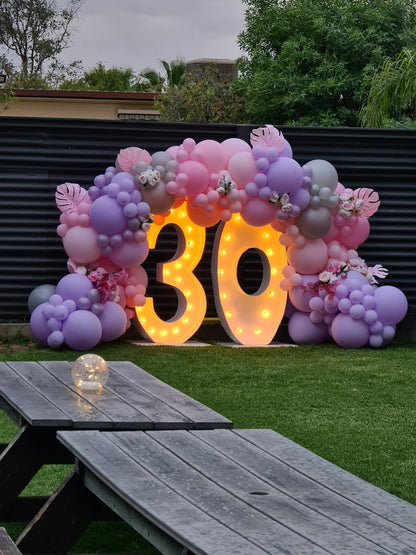 Year 2015 to 2020 Organic Balloon Garlands (click on photo to view) by UpUpNAwayBalloons