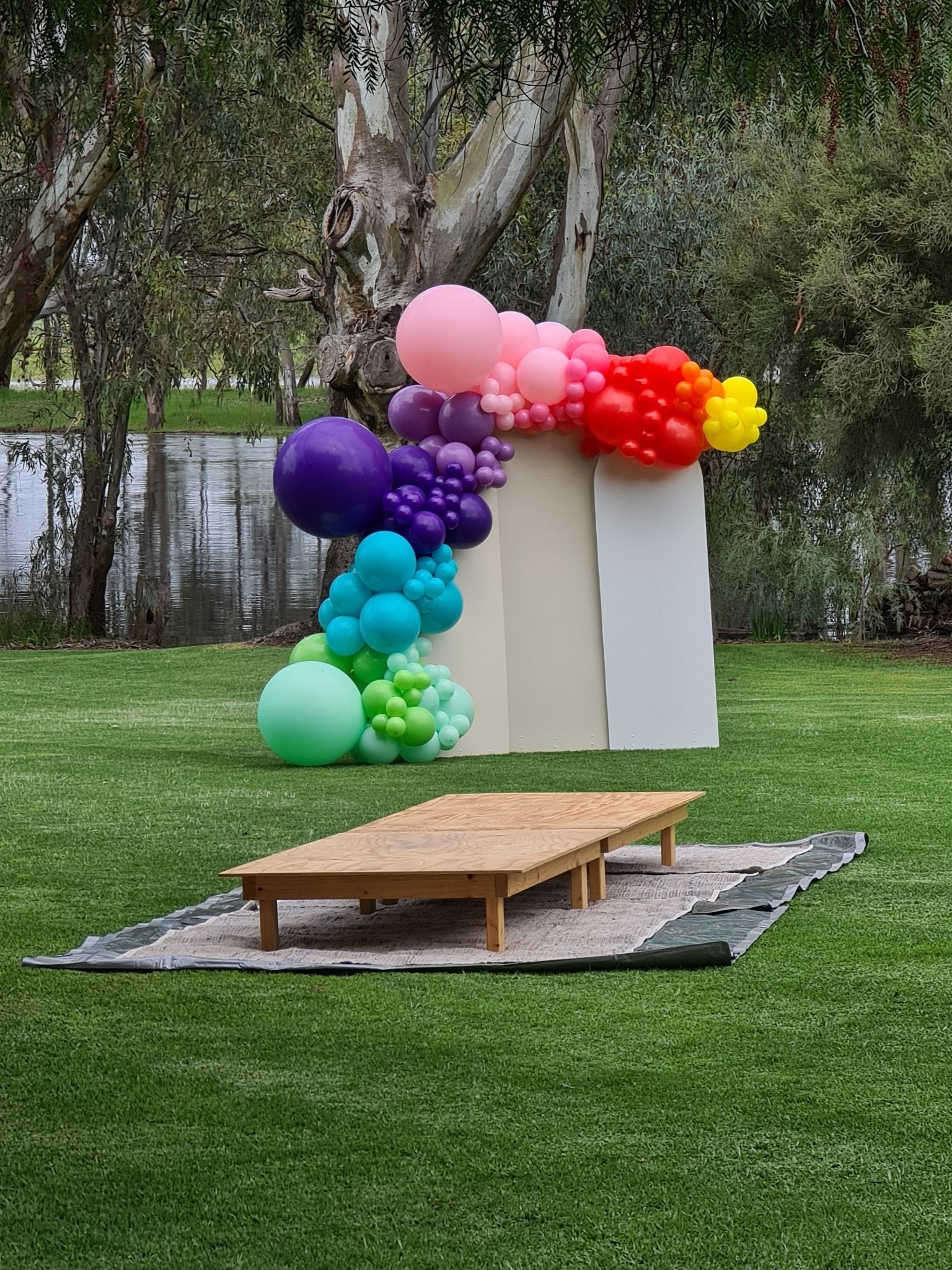 Year 2015 to 2020 Organic Balloon Garlands (click on photo to view) by UpUpNAwayBalloons