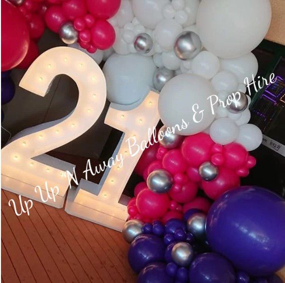 Year 2015 to 2020 Organic Balloon Garlands (click on photo to view) by UpUpNAwayBalloons
