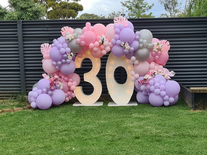 Year 2015 to 2020 Organic Balloon Garlands (click on photo to view) by UpUpNAwayBalloons