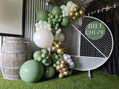 Year 2015 to 2020 Organic Balloon Garlands (click on photo to view) by UpUpNAwayBalloons