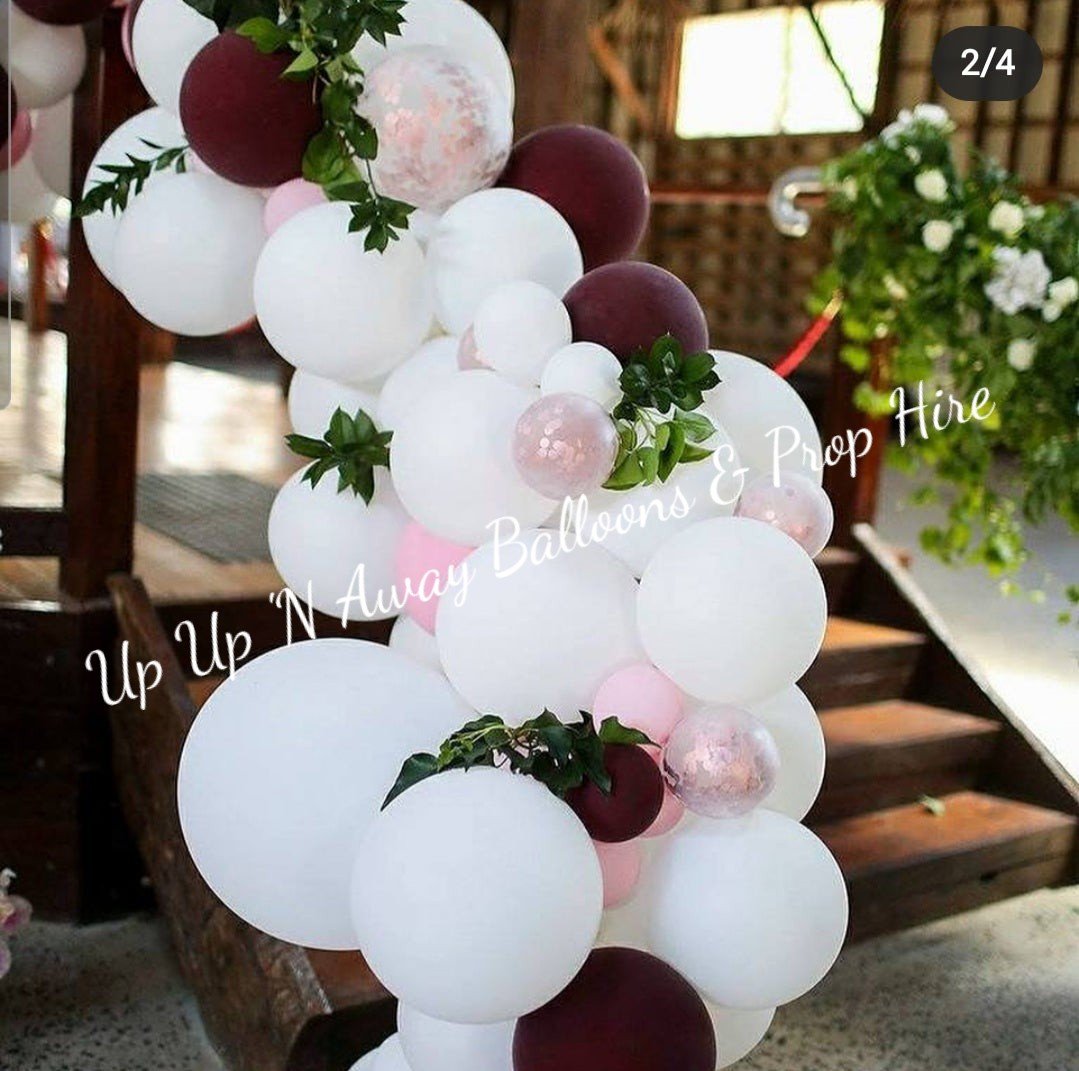 Year 2015 to 2020 Organic Balloon Garlands (click on photo to view) by UpUpNAwayBalloons