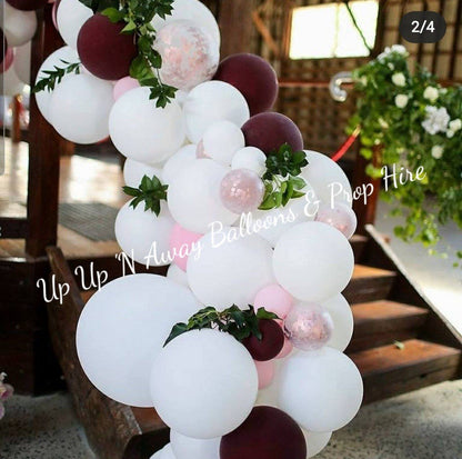 Year 2015 to 2020 Organic Balloon Garlands (click on photo to view) by UpUpNAwayBalloons